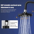 thumbnail image 2 of High Pressure Showerhead Water Saving Rainfall Shower Head Shower System Replacement Parts Bathroom Accessories, 2 of 5