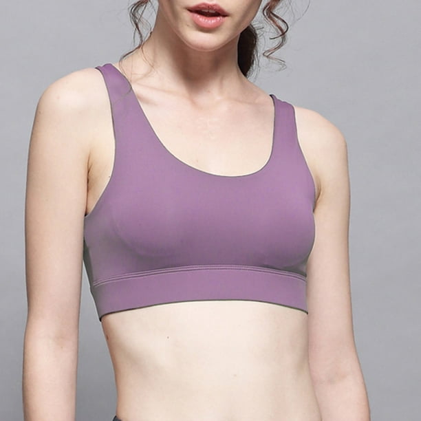 Pisexur Sports Bras Pack for Women, Strappy Sports Bra with Cups