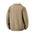 thumbnail image 3 of Atogsazn Men's Sherpa Line Jacket Casual Full Zip Long Sleeve Corduroy Coat Collared Outerwear Tops Outfit 03-Khaki XXL Fashion, 3 of 5