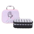 thumbnail image 1 of 70-Slot Diamond Storage Box with Bottles Cartoon Princess Print Portable Storage Bag with Zipper for Painting Accessories Tools Nail Art Rhinestones, 1 of 8