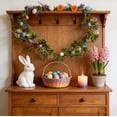thumbnail image 6 of OAVQHLG3B Easter Garland, Easter Garland for Mantle, 74.8" Easter Artificial Vines, Easter Eggs Vines Decorations, Spring Branches and Leaves Floral Decor, Easter Spring Decorations for the Home, 6 of 6