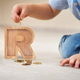 thumbnail image 4 of Taotanxi Clearance Sale!Personalized Wooden Name Money Box Wooden Deposit Box Twenty Six English Letters, 4 of 5