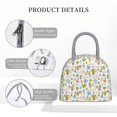 thumbnail image 4 of Vsdgher Cactus Plants Print Insulated Lunch Bag Simple Bento Cooler Bag Lunch Tote Bag , Suitable for picnics, school, work, 4 of 6
