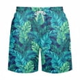 thumbnail image 2 of BUWTTED Men's Shorts Casual Hawaiian Print Lightweight Summer Beach Outdoor Walking Comfortable Stretch Elastic Waist Shorts L, 2 of 4