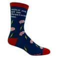 thumbnail image 4 of Women's Hold On Let Me Overthink This Socks Funny Sarcastic Anixeity Graphic Novelty Footwear, 4 of 7