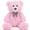 Pink, variant on MorisMos 19.7in Lavender Purple Teddy Bear Stuffed Animal, Soft Purple Bear Plush Toy with Retro Plaid Bow