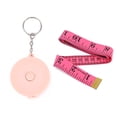 thumbnail image 1 of 2 cintas métricas para el cuerpo, cinta métrica suave para costura corporal, tela a medida, cinta métrica artesanal, cinta métrica retráctil de doble cara rosa de 1,5 m (rosa) Xemadio CDWJ206, 1 of 4
