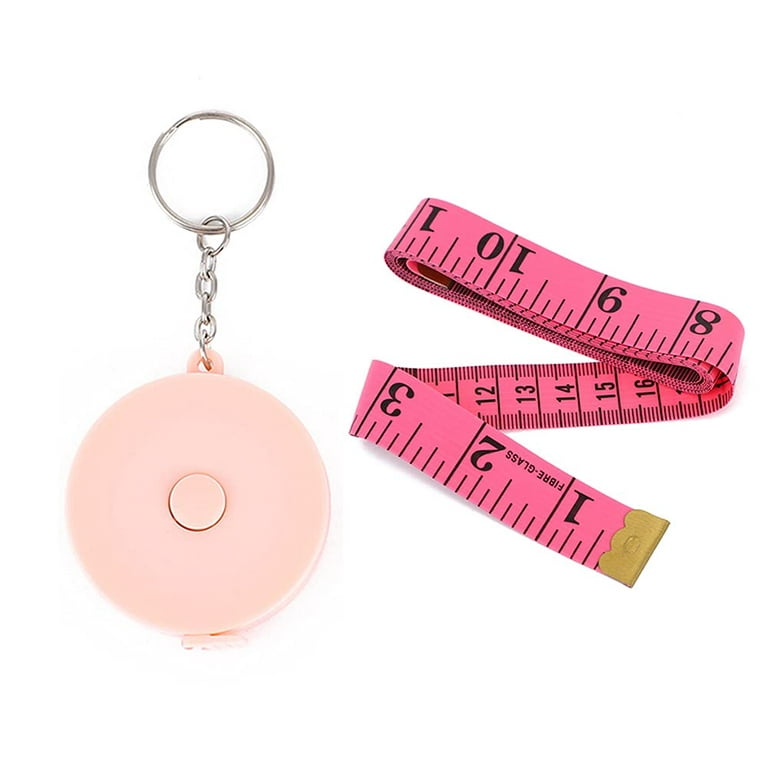 2 Pack Soft Tape Measure for Body Sewing Fabric Tailor Cloth Craft Home  Measurement, Portable Tape Measure with Keychain