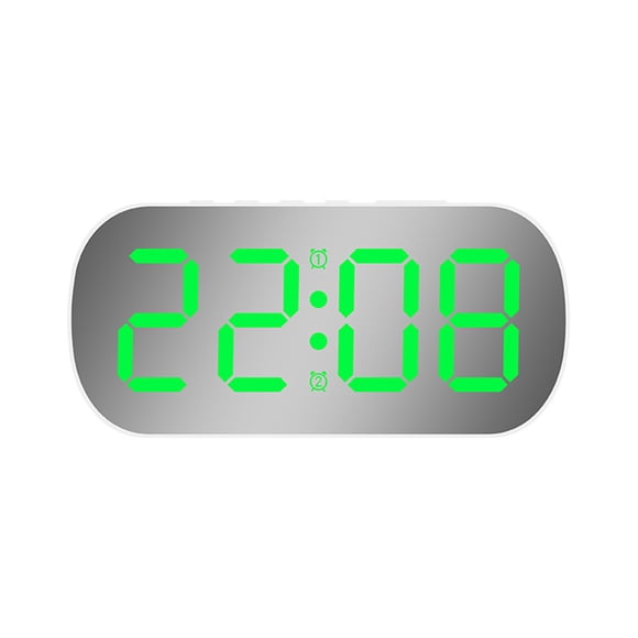 Advancent Reloj de con función de alarma Reloj despertador digital conjuntos de alarmas Modo nocturno 1. Solo pantalla Electrodomésticos luz verde blanca