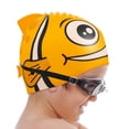 thumbnail image 3 of Brybelly SSWI-202 Kids Fishy Swim Cap, Yellow, 3 of 7