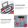 thumbnail image 5 of Disketp Starfish Navy Blue Stripe Elastic Travel Luggage Cover Travel Suitcase Protective Cover For Trunk Case Apply To 18''-32'' Suitcase Cover (Luggage not included)-Medium, 5 of 9