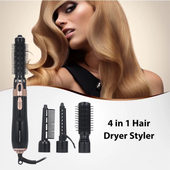 CYC Hot Air Comb 4in1 Negative Ion Wet And Dry Electric Hair Dryer Comb Straightener Curling Hair Dryer Comb
