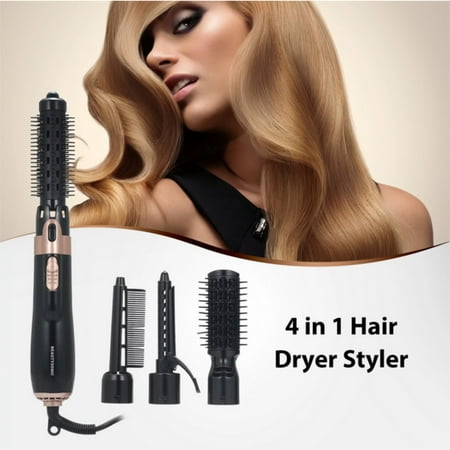 

Hot Air Comb 4in1 Negative Ion Wet And Dry Hair Dryer Comb Straightener Curling Hair Dryer Comb hair curler brush