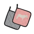 thumbnail image 2 of Caroline's Treasures Paso Fino Horse Pink Check Pair of Pot Holders, 2 of 3