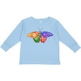 thumbnail image 3 of Inktastic Artistic Butterfly Boys or Girls Long Sleeve Toddler T-Shirt, 3 of 5