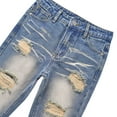 thumbnail image 6 of Tfken Denim Pants For Boys Kids Straight-Leg Ripped Mid Light Blue Jeans Size 5-6 Years, 6 of 9
