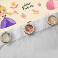 thumbnail image 4 of Erosebridal Cute Princess Curtains Pack of 2(38x45),Yellow Cartoon Girl Black Out Curtains,Castle Rainbow Print Curtains for Living Room For Girls,Microfiber Bedroom Decoration, 4 of 6