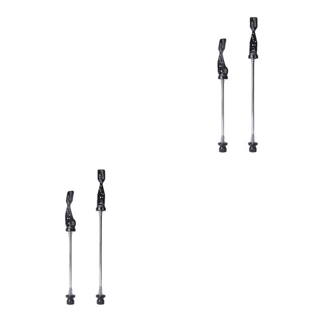 Soidarity 1 par ZTTO bicicleta pincho aleación portátil profesional anodizado liberación rápida acero eje pinchos reemplazar componentes Negro 2piezas