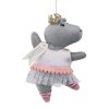 Demdaco 4 Inches Width x 6 Inches Height Hattie the Ballerina Hippo Decorative Hanging Ornament