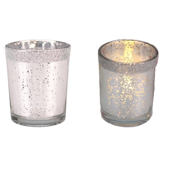 YIMWNYI Christmas Glass Candlestick Aromatic Candle Cup, Holiday Gift, Decorative Candle Holder, Festive Table Centerpiece, Ideal for Parties and Home Decor, Unique Christmas Decorations