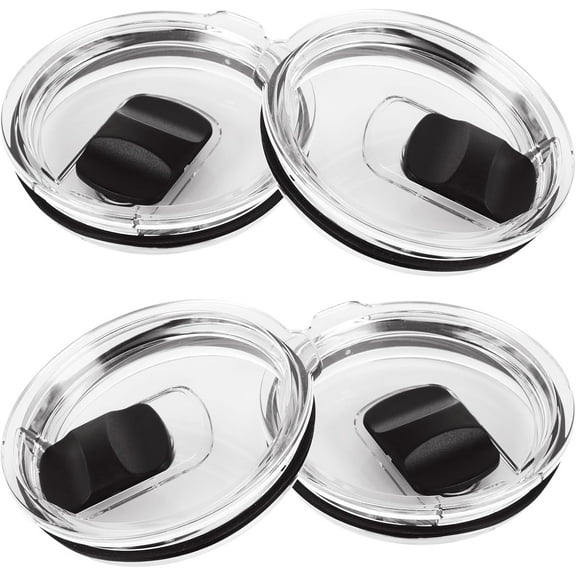 RYLZX 30 oz Tumbler Lid, Replacement Lids Compatible for YETI 30/32 oz Tumbler, 14 oz Mug and 35 oz Straw Mug, 2 Pack Travel Spill Proof Cup Lids Covers with Magnetic Slider Switch