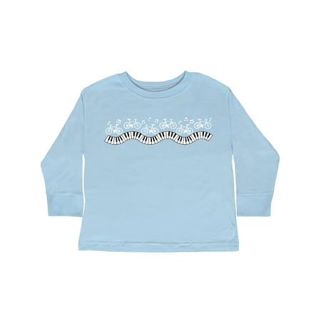 

Inktastic Musical Bicycles White Gift Toddler Boy or Toddler Girl Long Sleeve T-Shirt