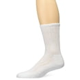 thumbnail image 1 of MD USA Seamless Toe-Wave-In Mesh Diabetic Crew Socks, White, Medium, 1 of 1