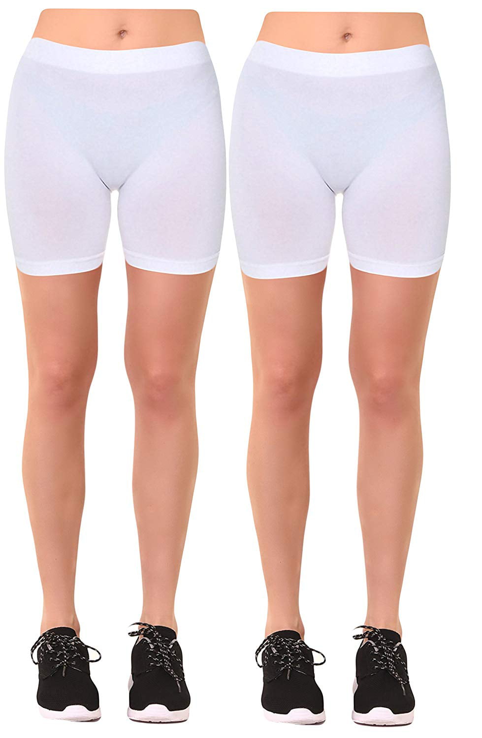 plus size white cycling shorts