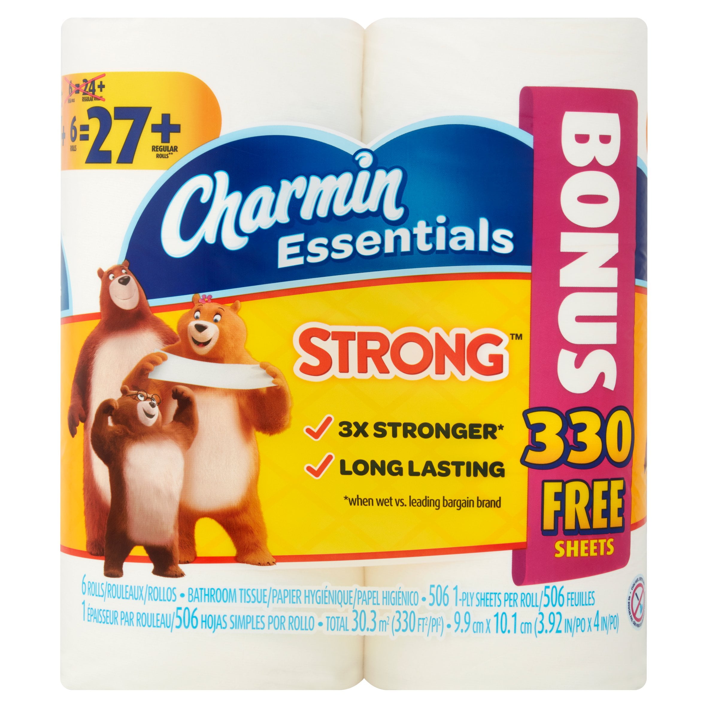 Charmin Essentials Strong Toilet Paper, 6 Mega Bonus Rolls by Wal-Mart Stores, Inc.