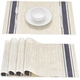 thumbnail image 1 of Placemats for Dining Table Set of 4, Place Mats Washable, Crossweave Woven Vinyl Table Mats, Stain Resistant Heat Resistant Non-Slip Mats for Kitchen Table, 1 of 5