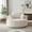 Corduroy Beige, variant on FFH 55" Round Swivel Chair, Modern Lounge Chair Reading Chair with 360° Rotating Base for Living Room, Bedroom, Chenille Beige