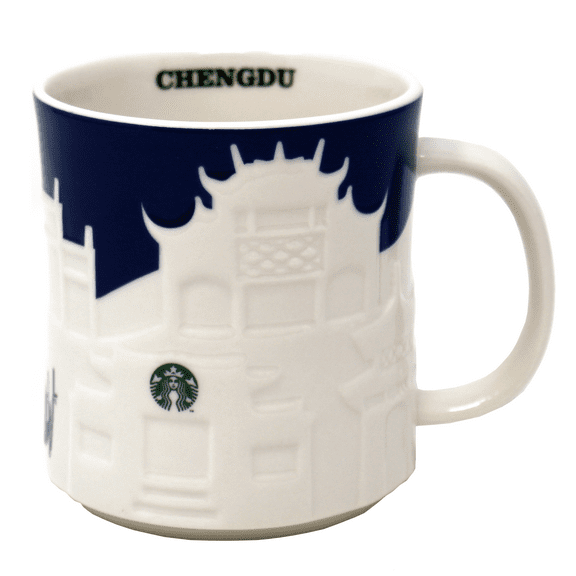 Starbucks Collector Relief Series Chengdu Ceramic Mug, 16 Oz