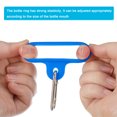 thumbnail image 4 of Uxcell Silicone Water Bottle Clip with Buckle, 2 Pack Drink Holder Hook Keychain Clip Ring, Blue Silver, 4 of 5