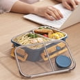 thumbnail image 3 of Maoww Portable split box with sealing gasket Comida bento box split lunch Caleantador Para Comida bento box Red, 3 of 6
