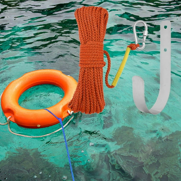 DYNWAVECA Fishing Nylon Rope Set with Spring Hook Multipurpose for