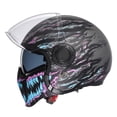 thumbnail image 2 of Casco de moto TRIANGLE, cara completa, cara abierta, doble visera DOT, 2 of 6