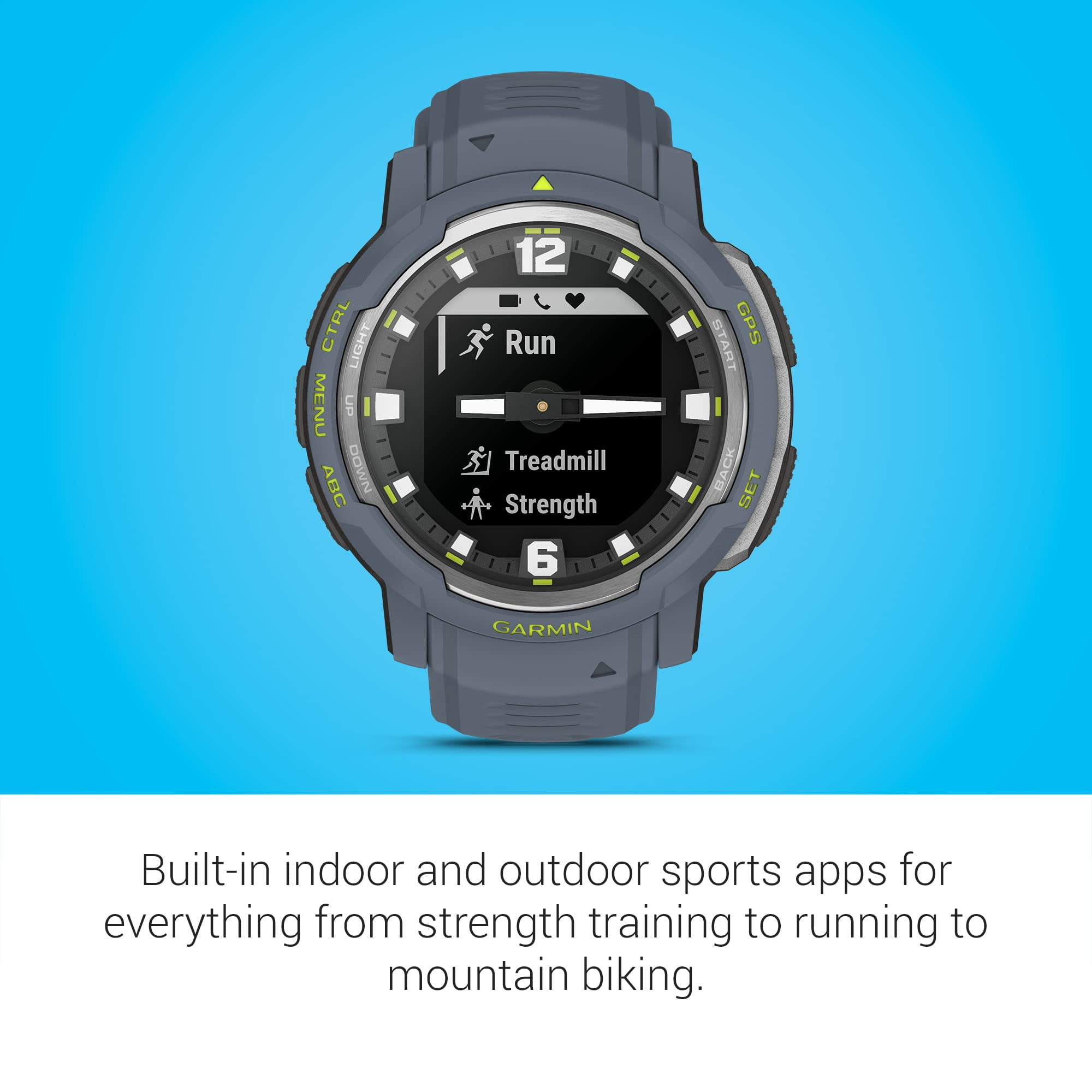 Garmin Instinct Crossover Solar, Rugged Hybrid Smartwatch with Solar, Analog Hands and Digital Display, Graphite Garmin Instinct Crossover Solar, Rugged Hybrid Smartwatch with Solar, Analog Hands and Digital Display, Graphite