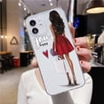 thumbnail image 1 of Funda con patrón de chica hermosa a la moda para iPhone 11 Pro Max 13, funda de teléfono suave transparente para iPhone 13 12 7 8 Plus X XR XS SE20 Capa Tan Jianjun unisex, 1 of 2