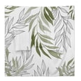 thumbnail image 4 of Sage Green Botanical Bathrobe Plush Bathrobe Cozy Unisex Winter Bathrobe Warm Water Absorbent, 4 of 9