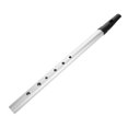 thumbnail image 1 of OULII Practice Irish Flute Wind Instrument Elegant Appearance Plastic Silver 1Set for Kids, 1 of 8