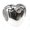 Clear, variant on Queenberry Sterling Silver Love Mom Pink Cubic Zirconia HeartEuropean Style Bead Charm