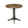 thumbnail image 6 of International Concepts 36" round top ped table with 12" leaf - 36.1"h - counter height, 6 of 11