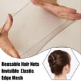 thumbnail image 3 of Reusable Hair Nets Invisible Elastic Edge Mesh For Women, Girls, Ballet Bun(Light Coffee), 3 of 7