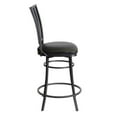 thumbnail image 4 of Stellan Commercial Grade Black Metal Swivel Counter Stool, 4 of 8