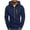 Navy, variant on Jackets for Men Hoodie Fleece Zip-Front Gym Workout Full-Zip Hooded Active Sweatshirt Quick Dry And UV Sun Protection Tops for Outdoor Olive Green