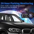 thumbnail image 6 of Dash Cam Front and Rear Three recording 1080P Dash Camera for Cars 3 channel recording Car Camera Front Rear and Inside with 64GB Card loop recording night vision HDR Parking G-Sensor, 6 of 11