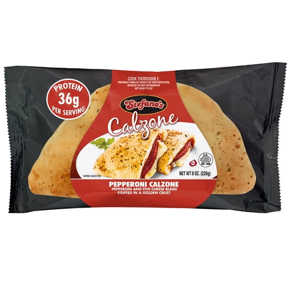 Stefano's Pepperoni Five Cheese Calzone, Ready to Heat, 8 oz (Refrigerated)