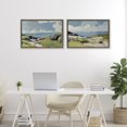 thumbnail image 2 of Stupell Industries Breezy Bay Landscape 2 Piece Brown Framed Floater Canvas Set design by Elara Yasna, 17 x 25, 2 of 9