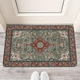 thumbnail image 2 of Boho Brown Vintage Carpet Welcome Door Mat Decorative Doormat Farmhouse Low-Profile Floor Rug Switch Mat for Home Indoor Outdoor Decorations 17 X 30 Inch, 2 of 6