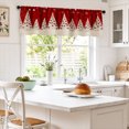thumbnail image 2 of AshasdS Red Christmas Trees Border Window Valance Winter Holiday Short Curtain Rod Pocket for Living Room, 2 of 5